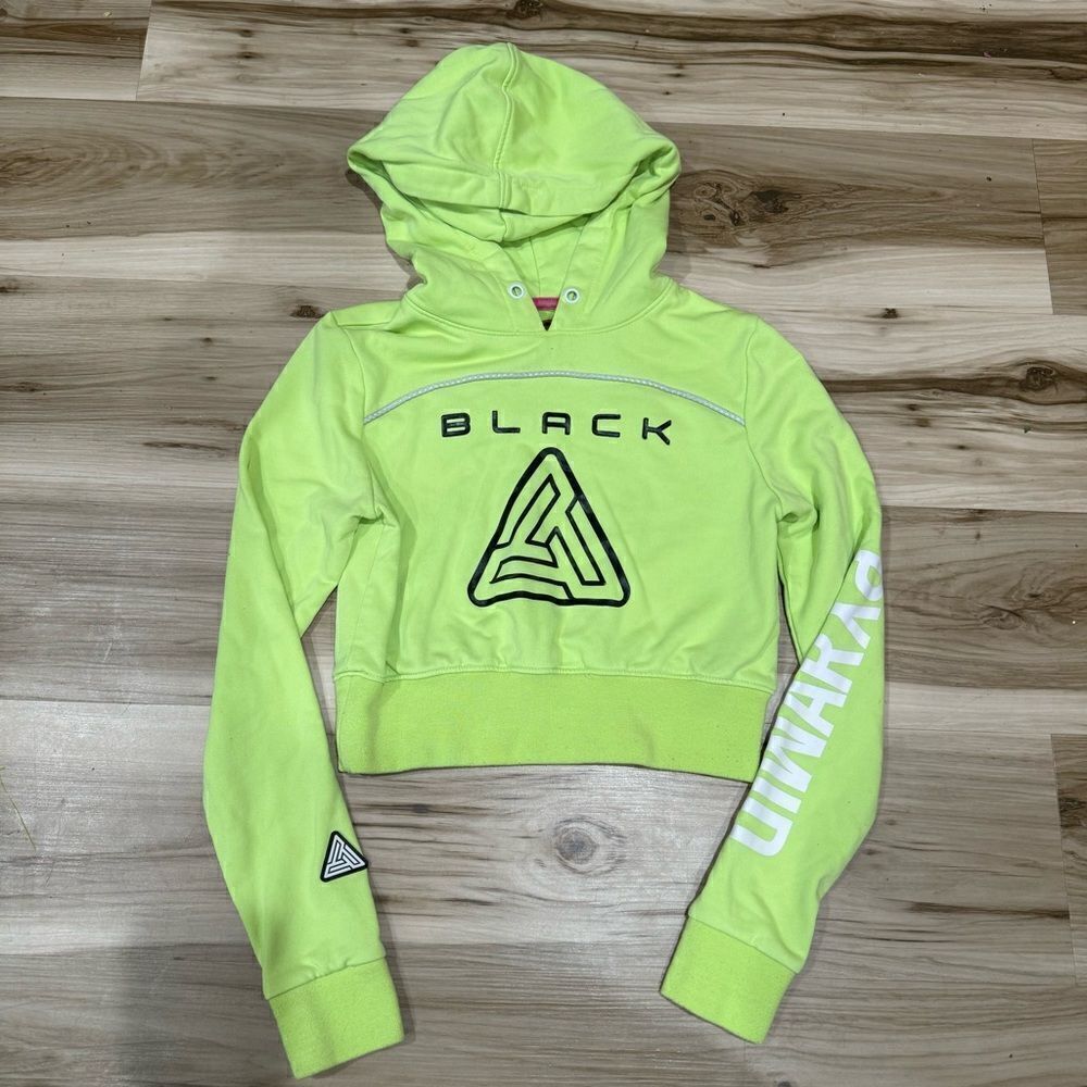 Black Pyramid Neon Cropped Hoodie Women’s Small